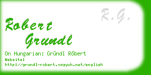 robert grundl business card