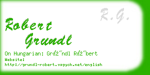 robert grundl business card